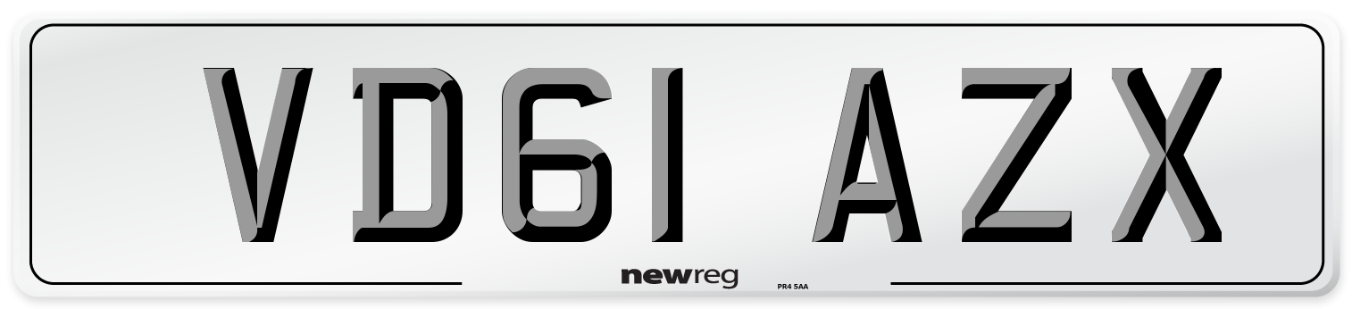 VD61 AZX Number Plate from New Reg